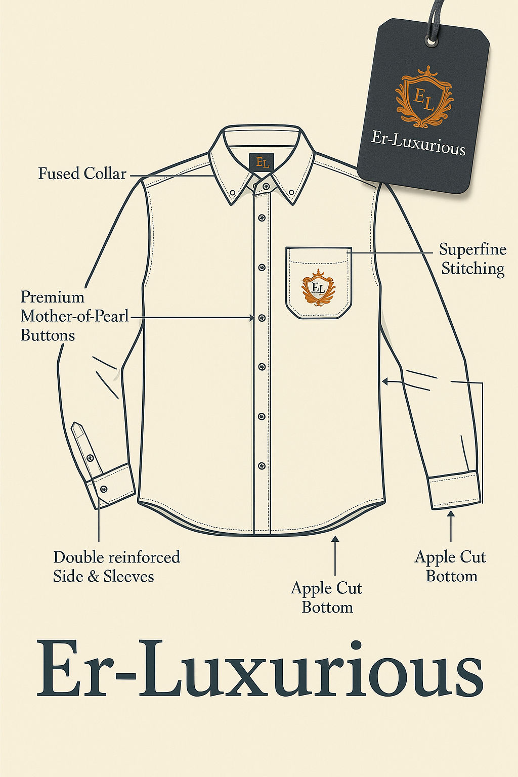 Er. Luxurious Grey Micro Check Formal Shirt for Men | Full Sleeve | Regular Fit | Premium Cotton Rich