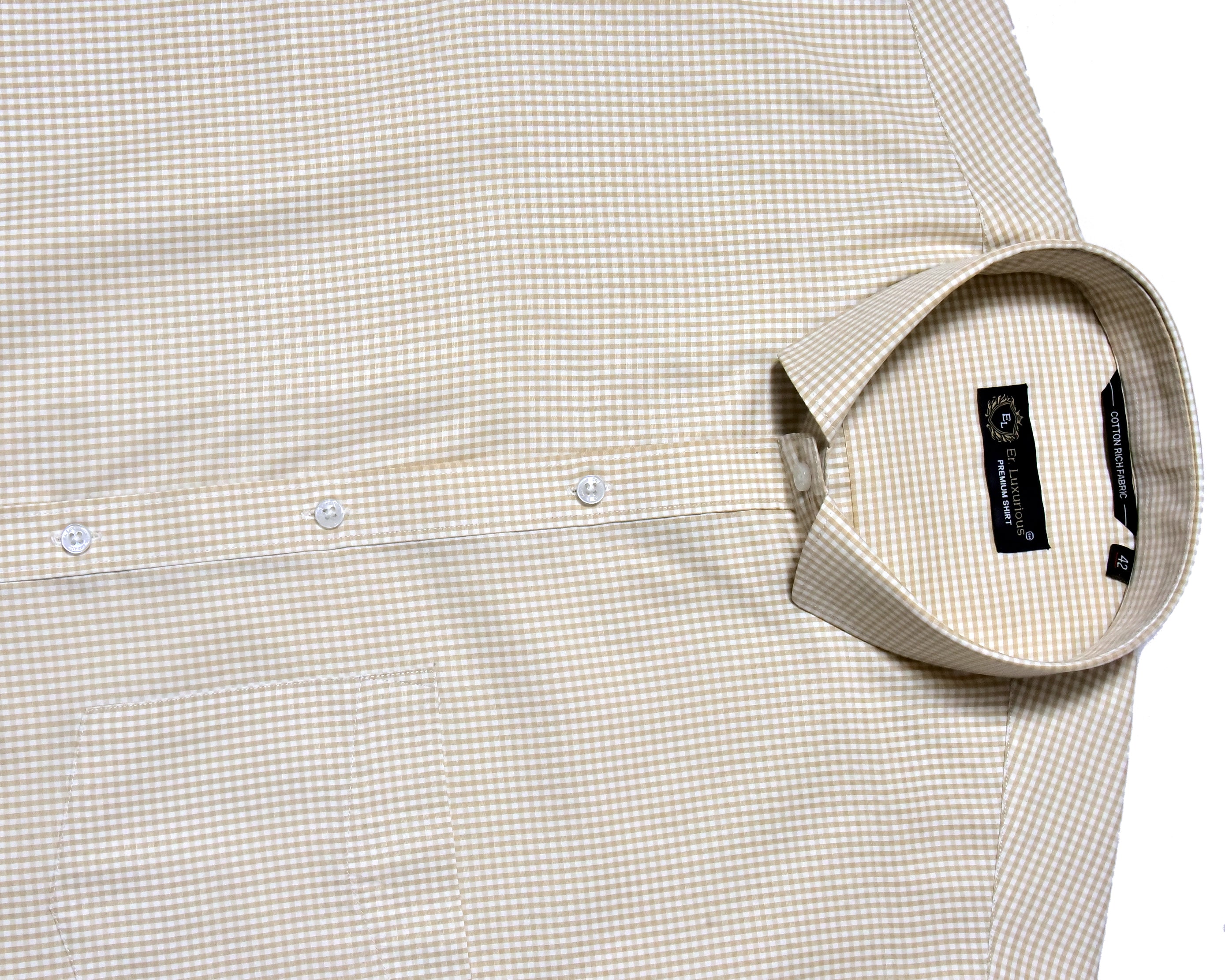 Er.Luxurious Premium Fone Micro Check Formal Shirt