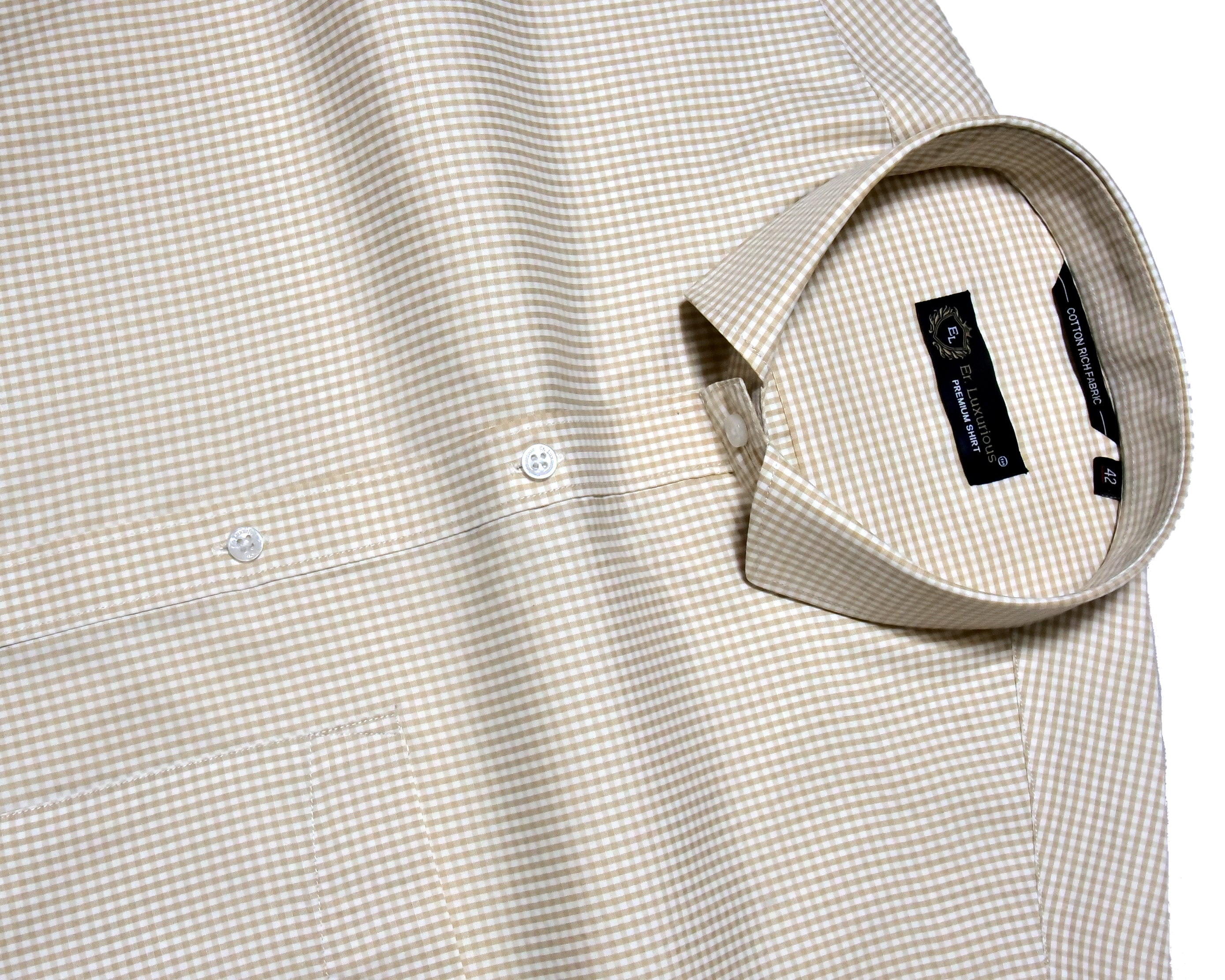 Er.Luxurious Premium Fone Micro Check Formal Shirt