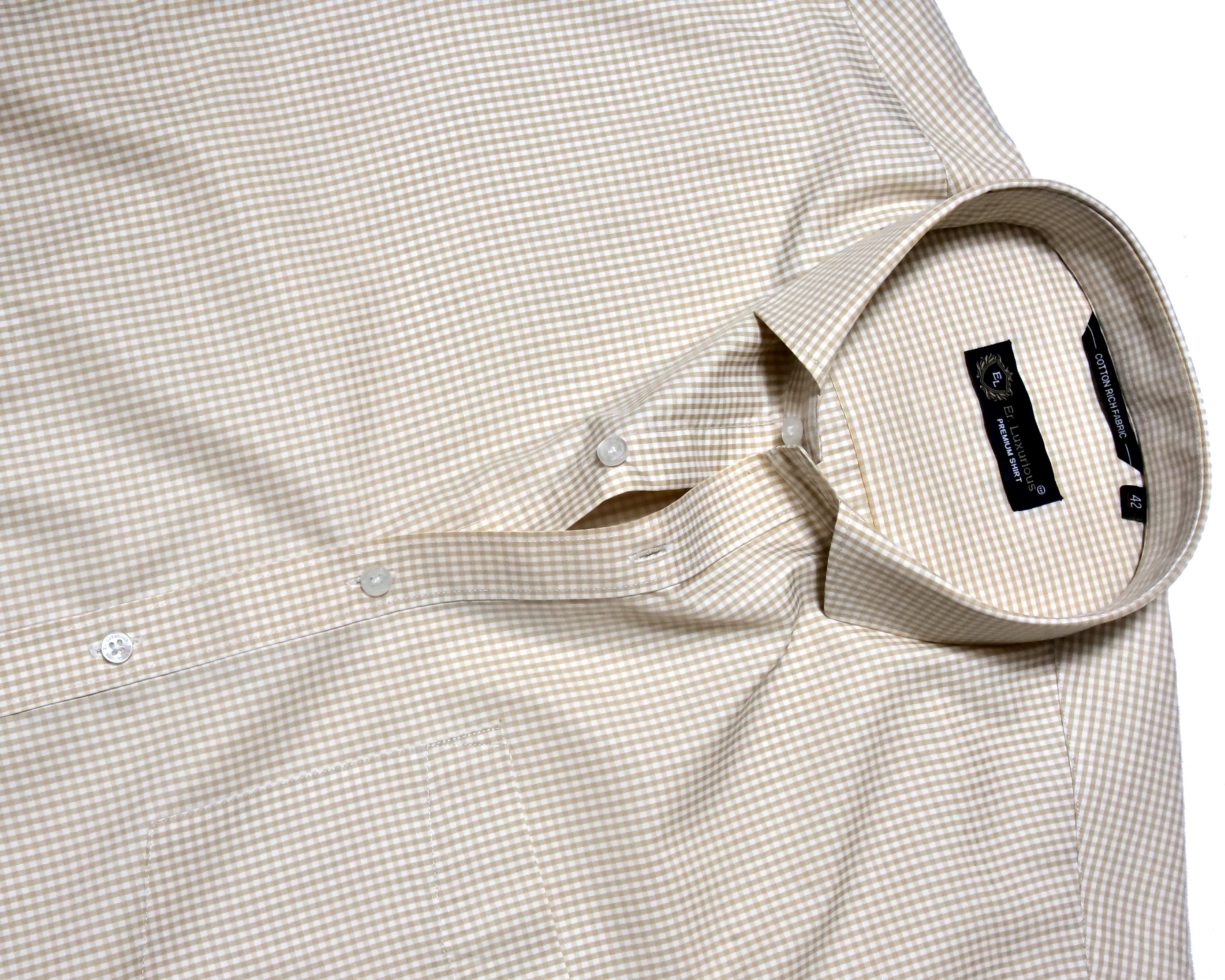 Er.Luxurious Premium Fone Micro Check Formal Shirt
